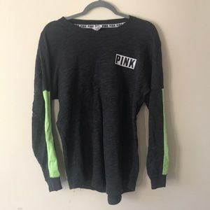 Pink grey and green long sleeve shirt